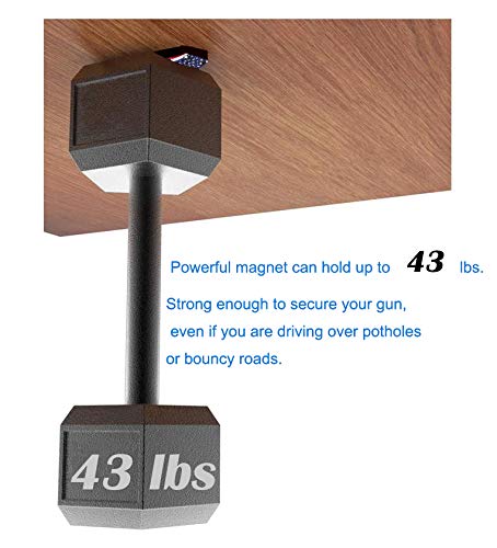 DB Magnet for Vehicle - Heavy Duty 43lbs Tactical Car Holster & Mount with HQ Rubber Coating | Hidden Storage Accessories for Men | Perfect for Off-Roading, Camping & Tactical Gear Organization