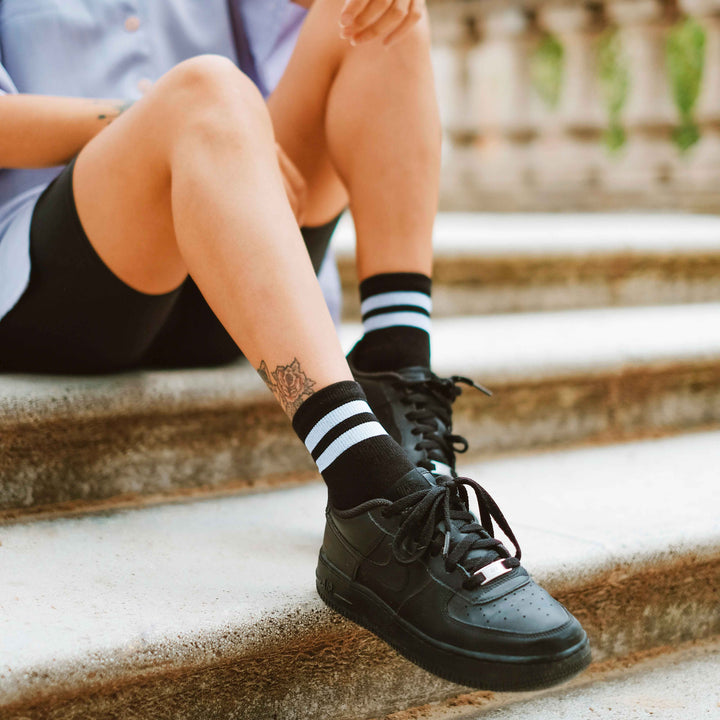 American Socks Back In Black Ankle High - Comfortable & Stylish Casual Socks for Men & Women - Perfect for Daily Wear, Sports & Outdoor Activities