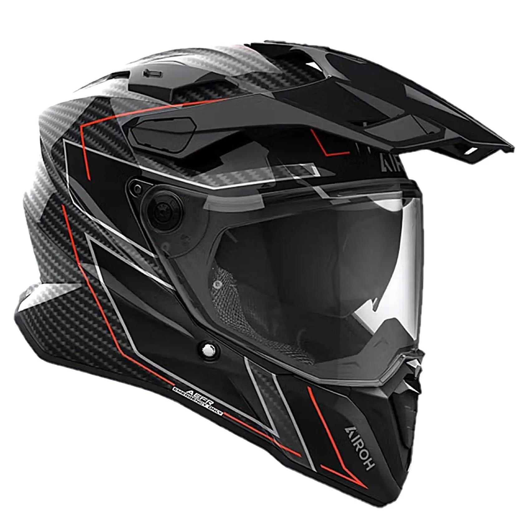 Airoh Commander 2 Carbon Motorcycle Helmet - Lightweight, Stylish Full Face Helmet for Men & Women - Perfect for Street Riding, Racing & Adventure Touring