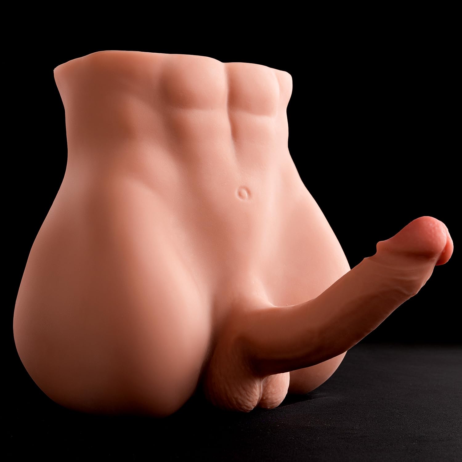 12LB Realistic Male Sex Doll with Lifelike Dildo & Big Butt - 2-in-1 Torso Masturbator for Women, Couples & Gay Adults - Flexible 360° Anal Toy for Enhanced Solo & Partner Play - Perfect for Discreet Home Use & Spicing Up Relationships (Brown)