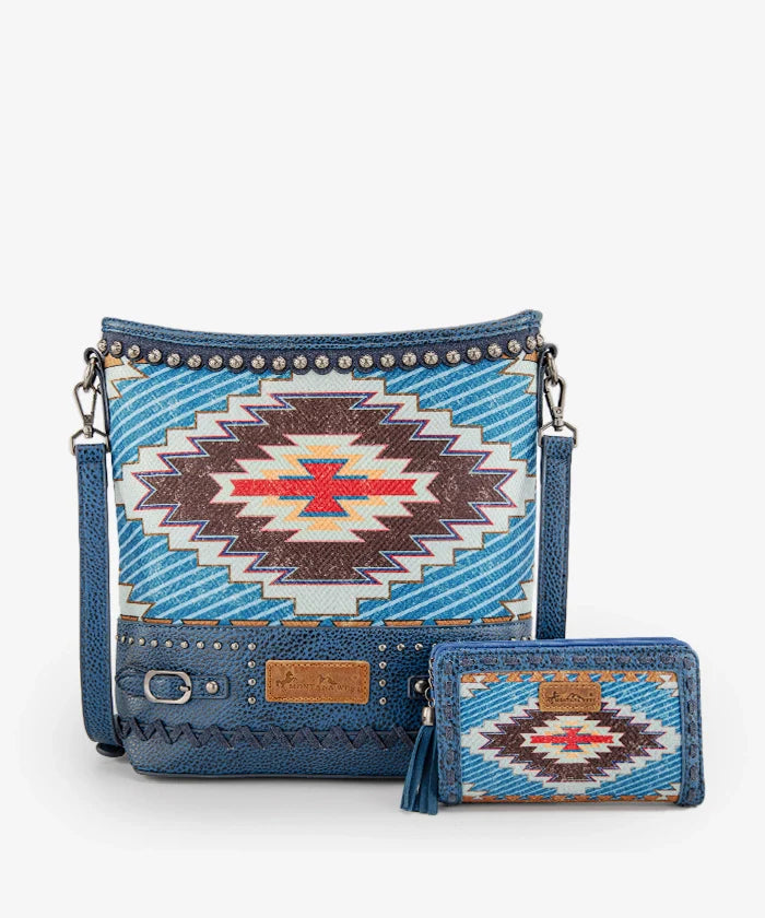 Montana West Aztec Printed Concealed Carry Crossbody Purse for Women - Stylish CCW Handbag with Adjustable Strap for Everyday Use, Travel & Shopping