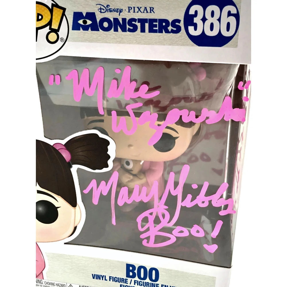 Mary Gibbs Signed Randall Sketch Boo Monsters Inc. Funko Pop with JSA COA Autograph - Rare Collectible for Disney Pixar Fans, Perfect for Display & Gifting