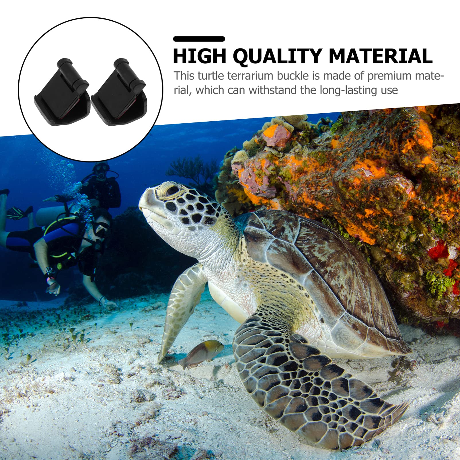 Balacoo 4-Pack Terrarium Cover Clips - Secure Screen Covers for Glass Aquariums, Reptile Tanks & Fish Tanks - Ideal for Reptile Breeding, Plant Terrariums & Small Pet Enclosures