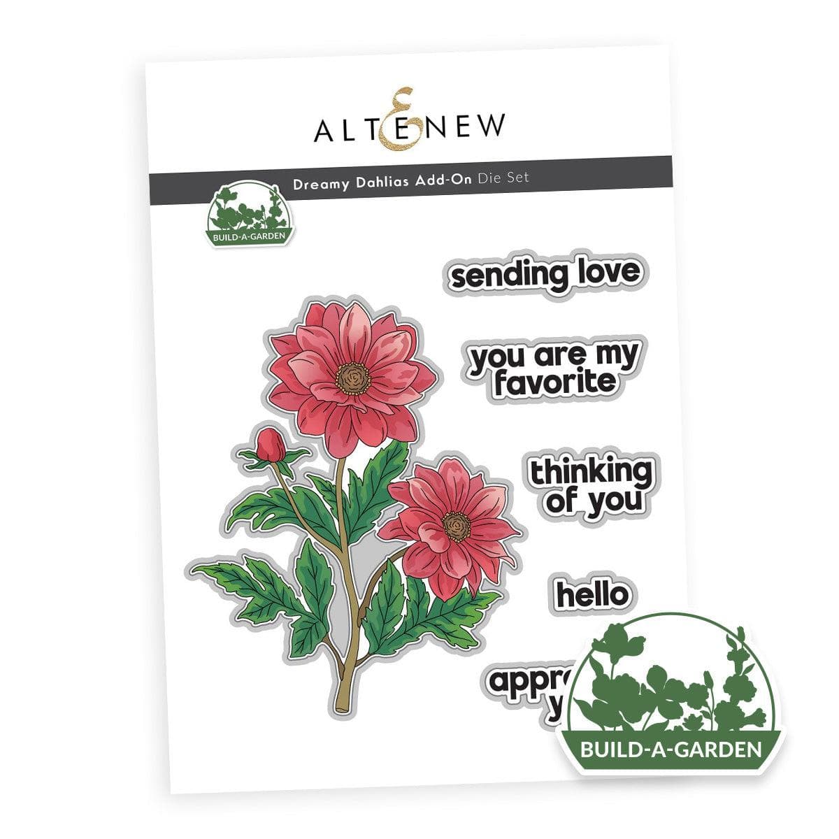 Dreamy Dahlias Die Set for DIY Garden Crafts - Perfect for Scrapbooking, Card Making, and Home Decor Projects