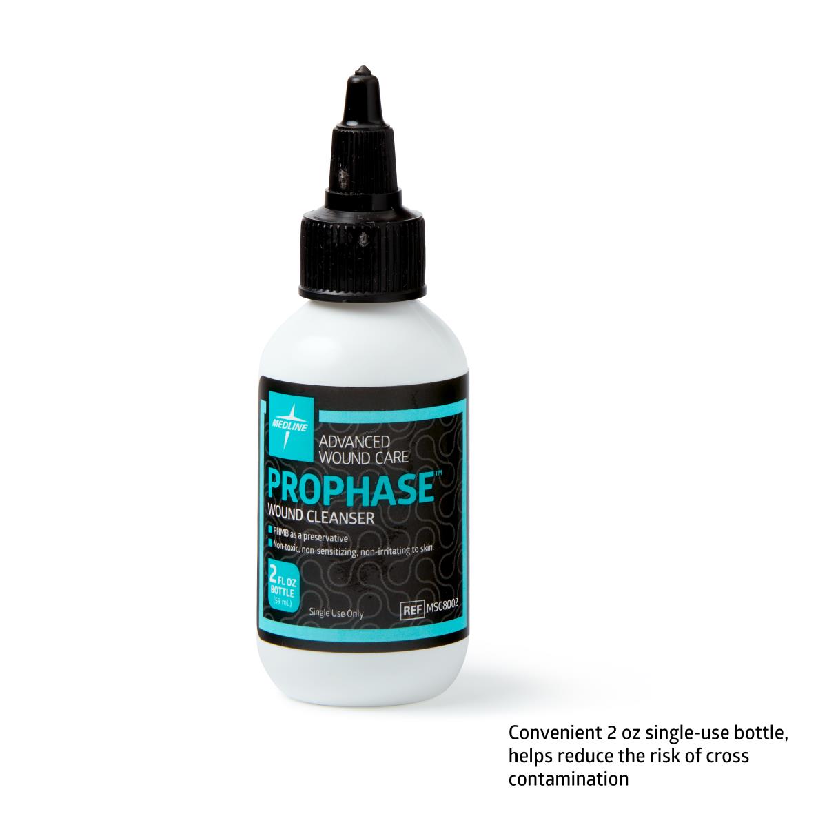 Prophase Wound Cleanser - Antiseptic Solution for First Aid, Cuts & Scrapes | Gentle Skin Cleansing for Minor Wounds & Post-Surgical Care