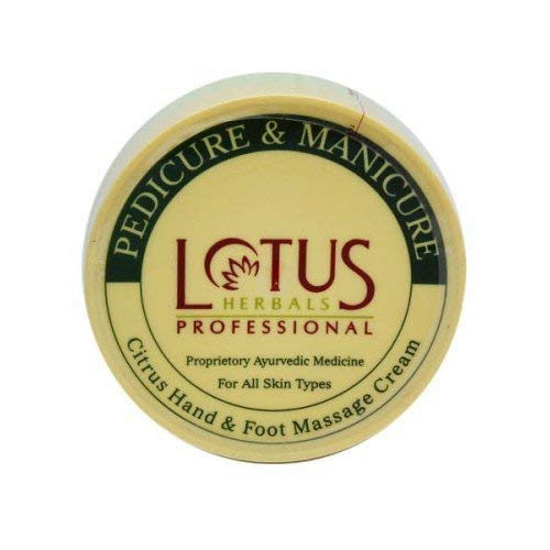 Lotus Professional Citrus Hand & Foot Cream for Pedicure & Manicure - 250g Moisturizing Treatment for Dry Skin - Perfect for Spa, Salon & Home Care