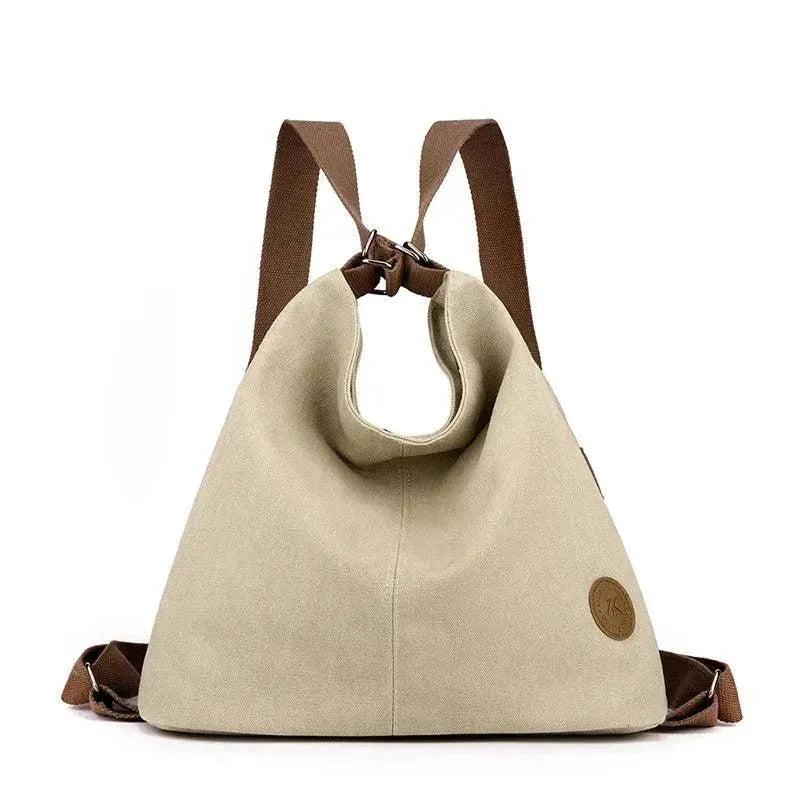 Stylish Women's Designer Canvas Backpack - Durable & Lightweight for Travel, Work & School | Fashionable & Functional Everyday Use