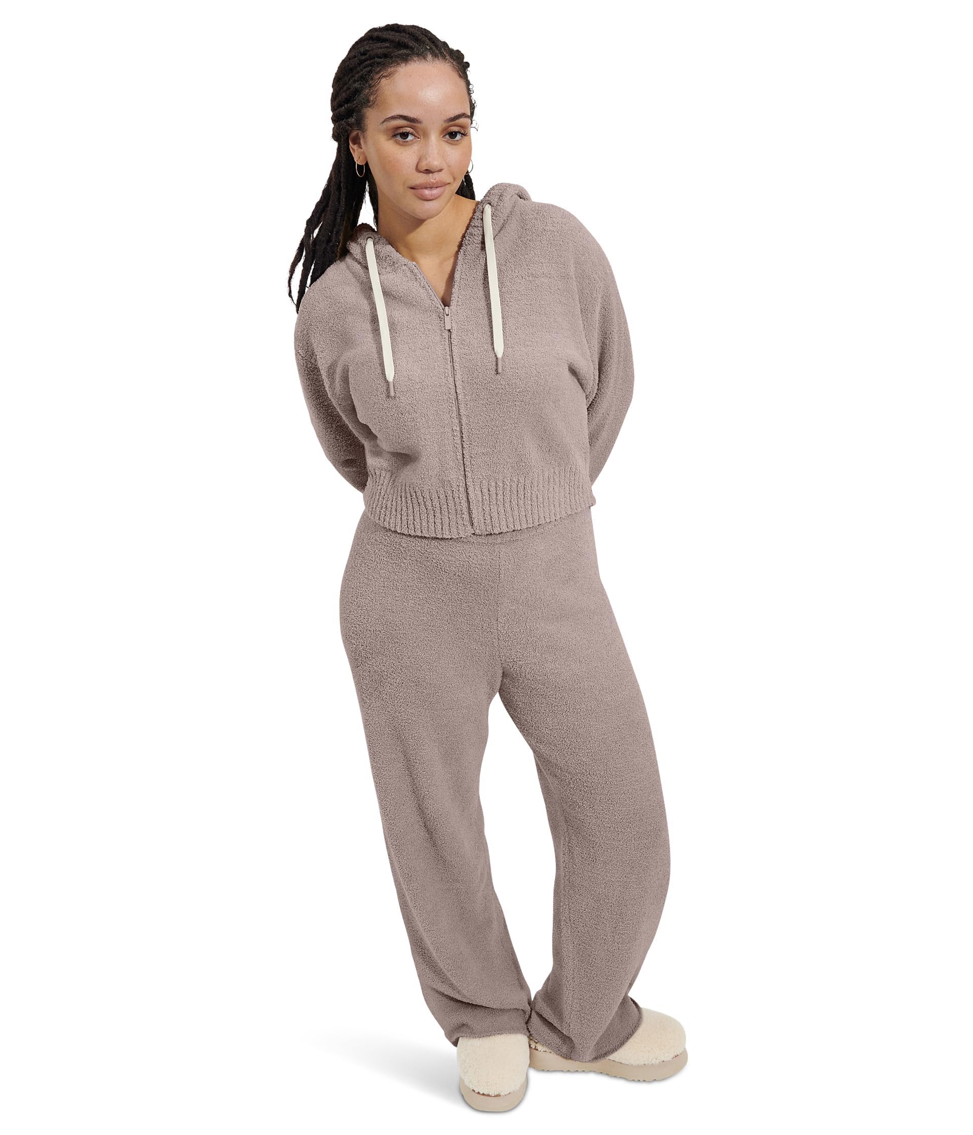 UGG Women's Hana Zip Hoodie Sweatshirt | Cozy Fleece Pullover with Front Zipper | Perfect for Casual Outfits, Lounging & Winter Layering