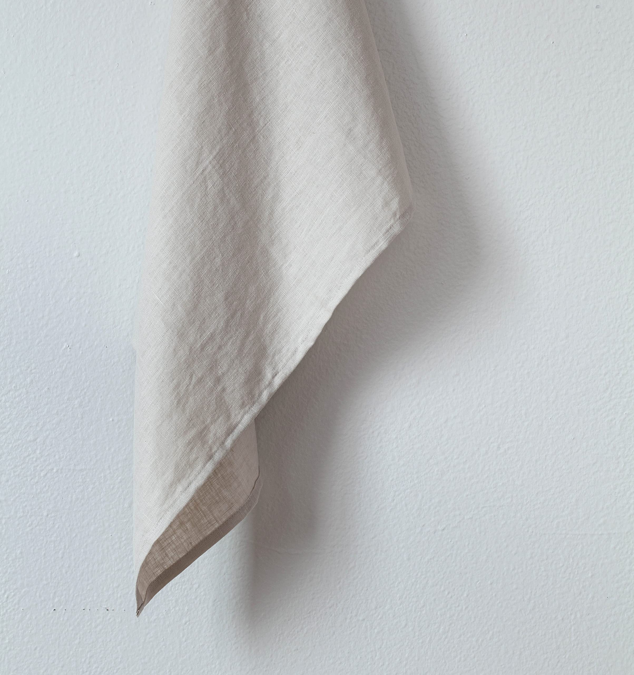 100% Pure Flax Linen Kitchen Towels - 20x27 Inch - Stonewashed Extra Soft Quick Dry - Set of 2 Natural Dish Towels & Hand Towels - Perfect for Drying Dishes, Cleaning Countertops, and Everyday Kitchen Use