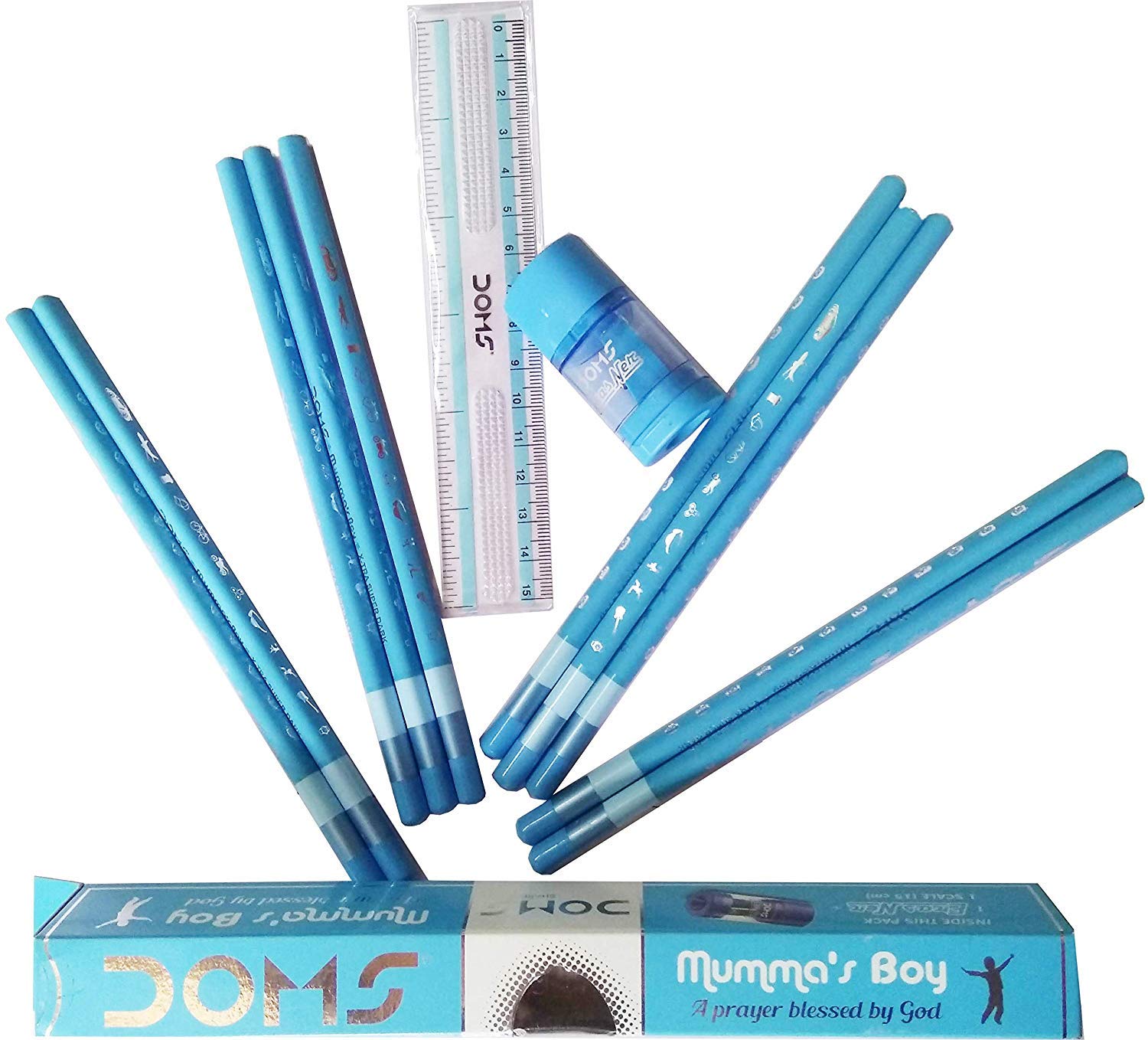 DOMS One Daddy’s Princess + One Mumma's Boy Pencil Set - 2 Pack (20 Pencils Total) - Perfect for Back to School, Gifts & Family Bonding Activities