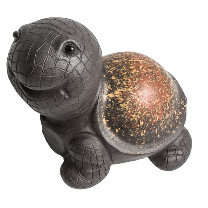 Handmade Yixing Clay Tortoise Tea Pet - Traditional Chinese Tea Ceremony Companion for Good Luck & Fortune - Perfect for Tea Lovers & Collectors