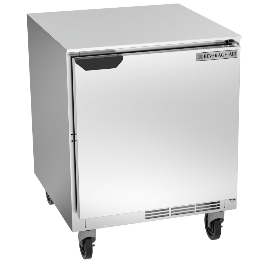 Beverage Air 27-Inch Undercounter Refrigerator - Single Door Commercial Cooler for Bars, Restaurants & Home Kitchens - Energy Efficient Compact Fridge for Beverages & Food Storage
