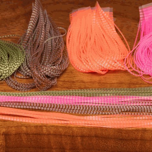 Hareline Chicone's Barred Micro Legs - Premium Fly Tying Material for Trout & Bass Fishing - Perfect for Streams, Rivers & Lakes