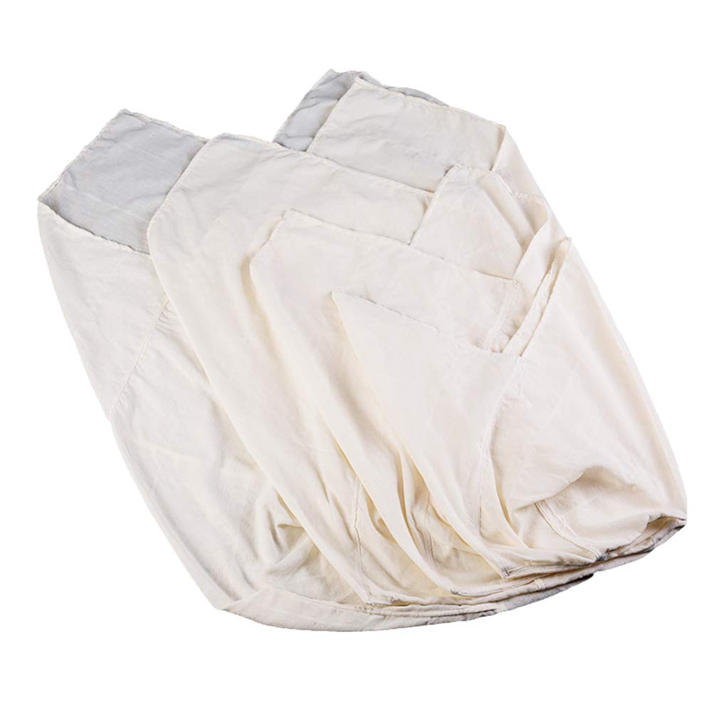 Hemoton 1-Pack Reusable Nut Milk Bag - Fine Mesh Strainer for Almond Milk, Cheesecloth, Broth & Coffee Filter - Organic Cotton Food Grade Filter Bag for Nuts, Juicing & DIY Kitchen Use