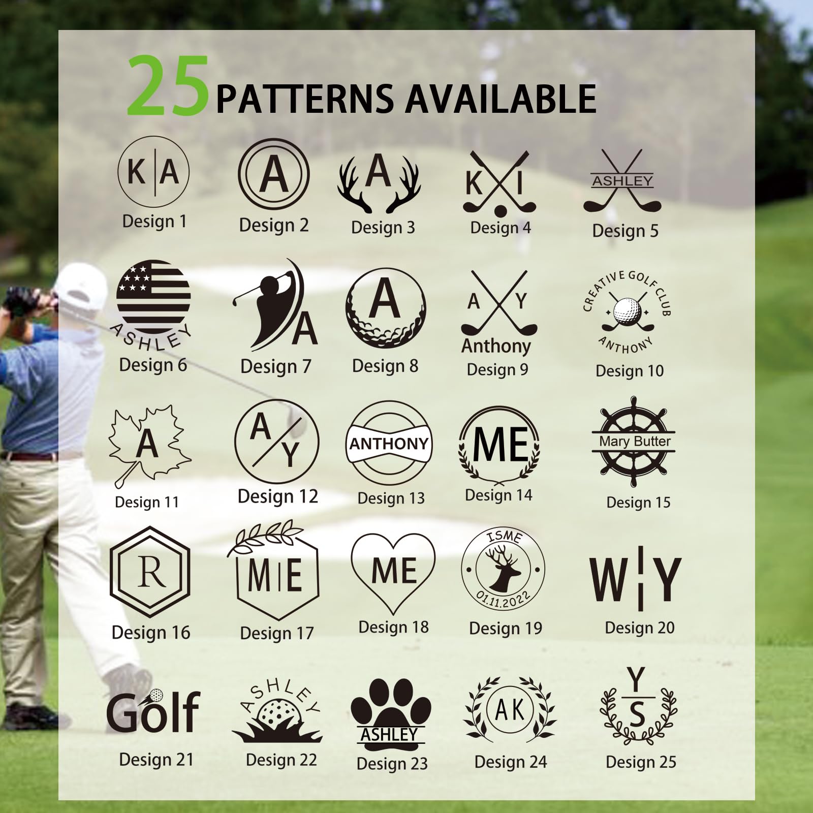 Custom Golf Balls for Men - Personalized Golf Balls with Text or Logo - Unique Golf Gifts for Golfers & Golf Lovers - Perfect for Golf Courses, Tournaments & Special Occasions