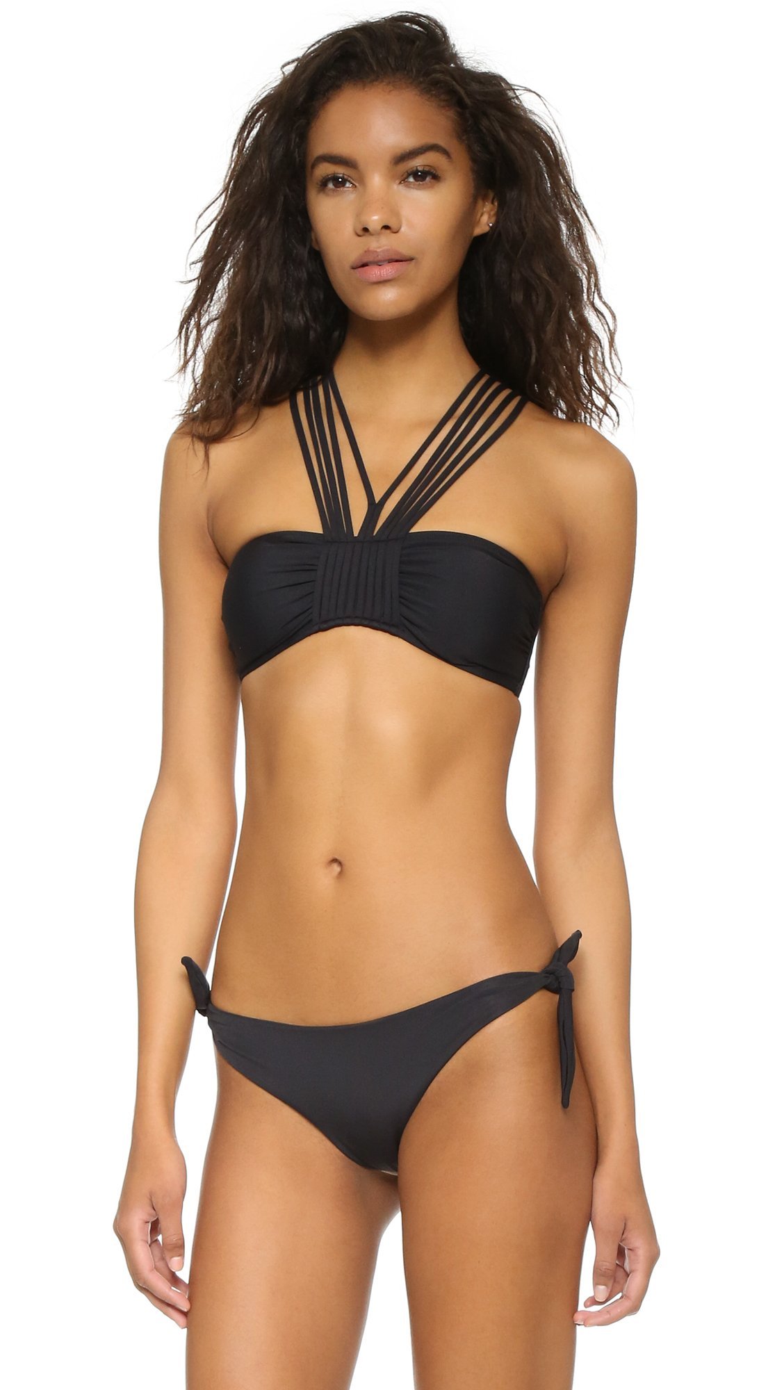 LSpace Women's You Animal You St Tropez Bikini Top - Sexy Black Bikini Bra for Women, Medium Size - Perfect for Beach Vacations, Pool Parties & Summer Getaways