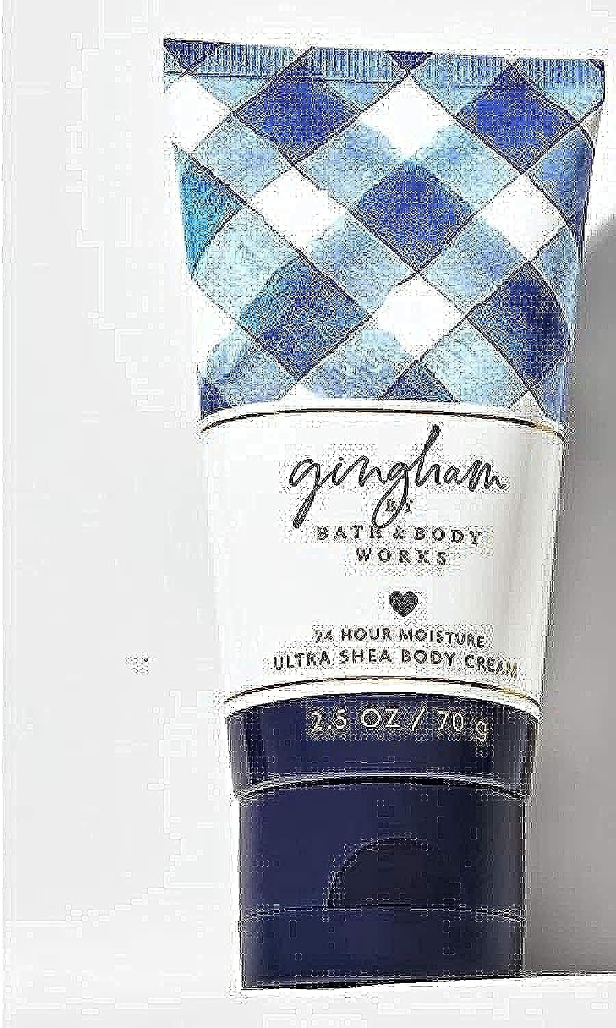 Bath & Body Works GINGHAM Ultra Shea Body Cream - 2.5 oz / 70 g - Moisturizing Hand & Body Lotion for Dry Skin - Perfect for Daily Hydration & Gift Giving
