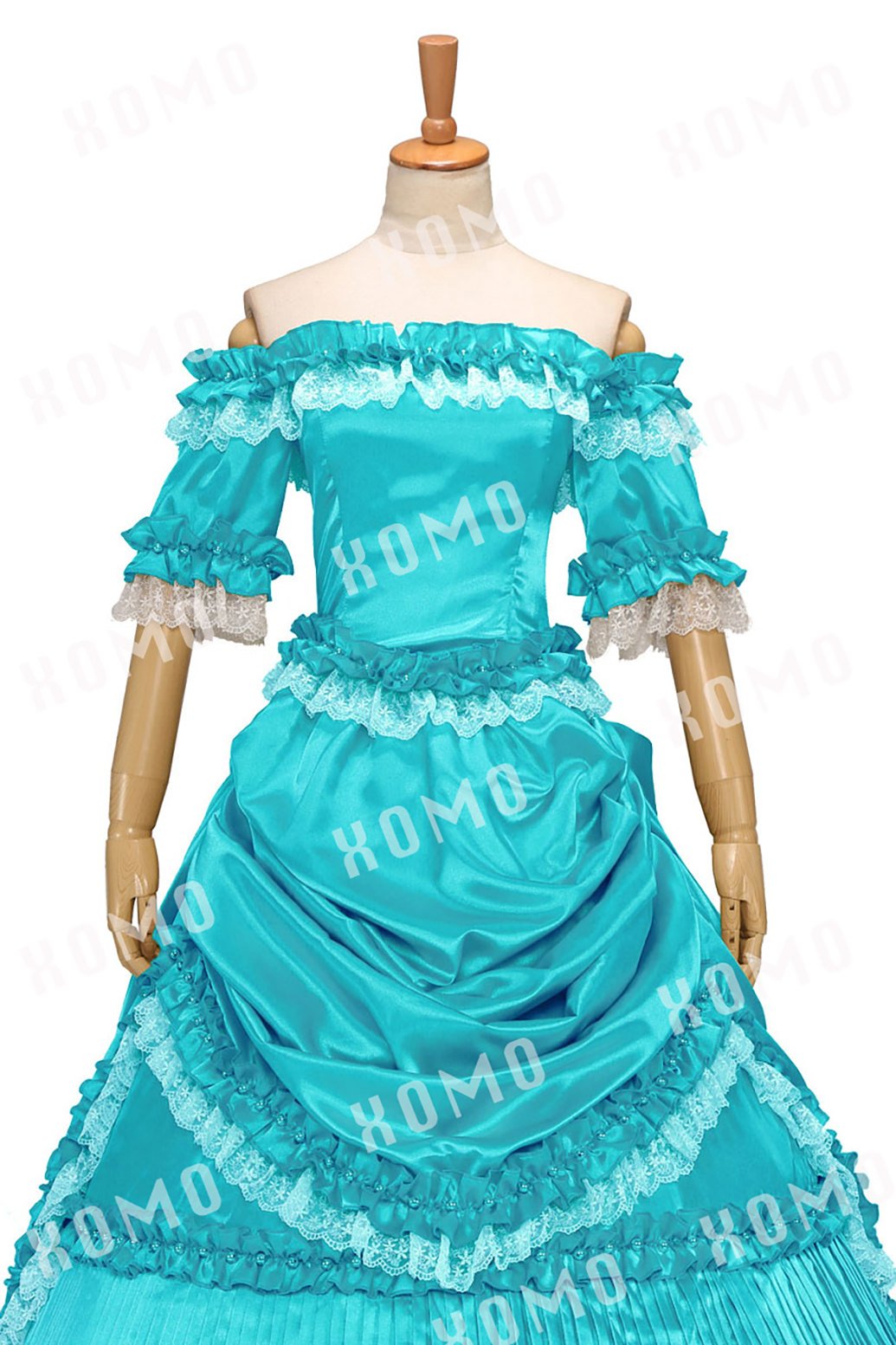 Gothic Lolita Dress - Short Sleeve Strapless Elegant Ball Gown for Cosplay, Tea Parties & Victorian Themed Events