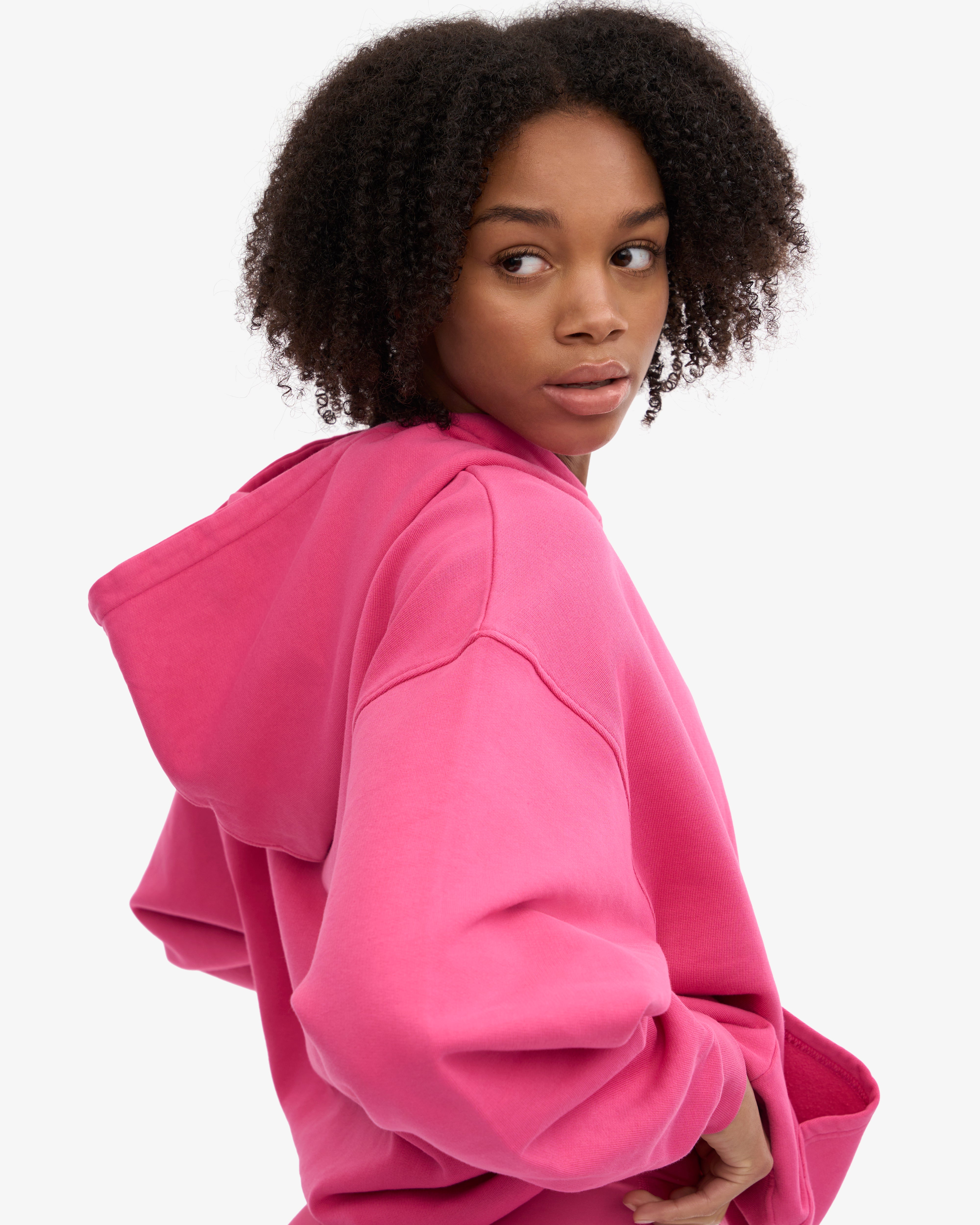 Organic Oversized Hoodie - Bubblegum Pink | Soft & Cozy Unisex Pullover Sweatshirt | Perfect for Casual Wear, Loungewear & Street Style Fashion