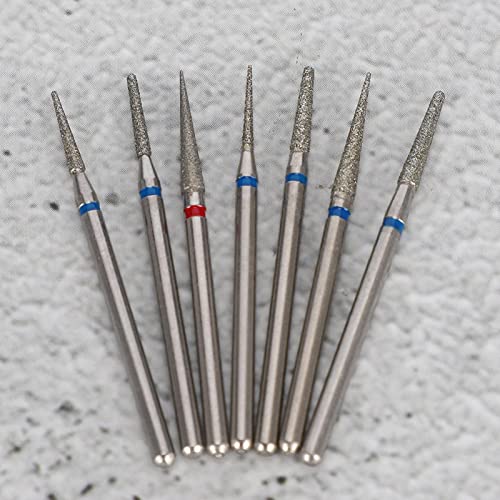 6pcs Diamond Sand Electric Nail Drill Bits Set - Professional Nail Art Manicure Grinding Heads for Polishing & Buffing | Perfect for Salon, Home Nail Care & DIY Manicures