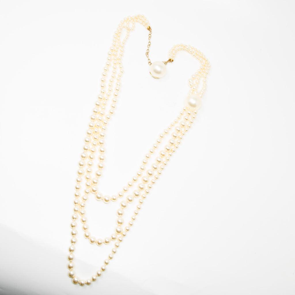 Chanel Pearl CC Long Multi Strand Necklace - Luxury Fashion Jewelry for Women, Perfect for Parties, Weddings & Special Occasions