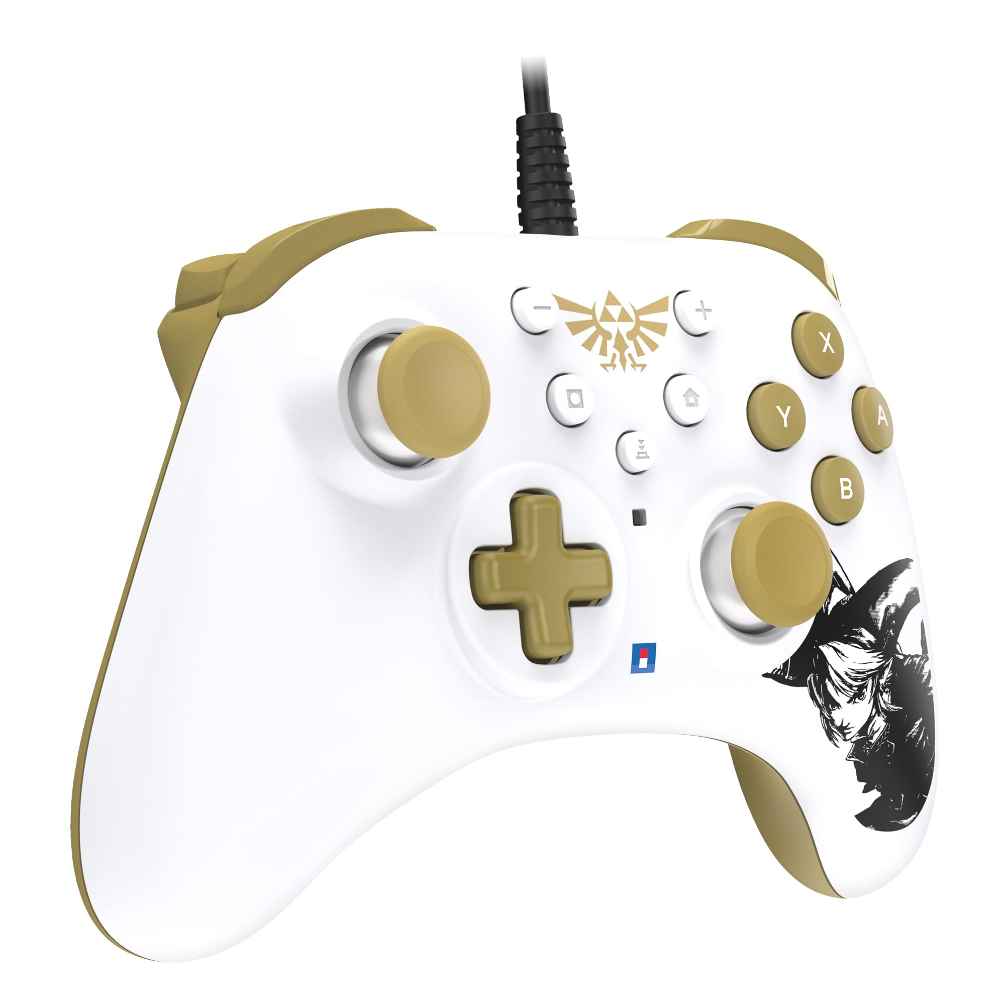 HORI Nintendo Switch HORIPAD Turbo Wired Controller - Official Zelda Licensed for Nintendo Switch & OLED Model - Perfect for Gaming, Multiplayer & Long Play Sessions