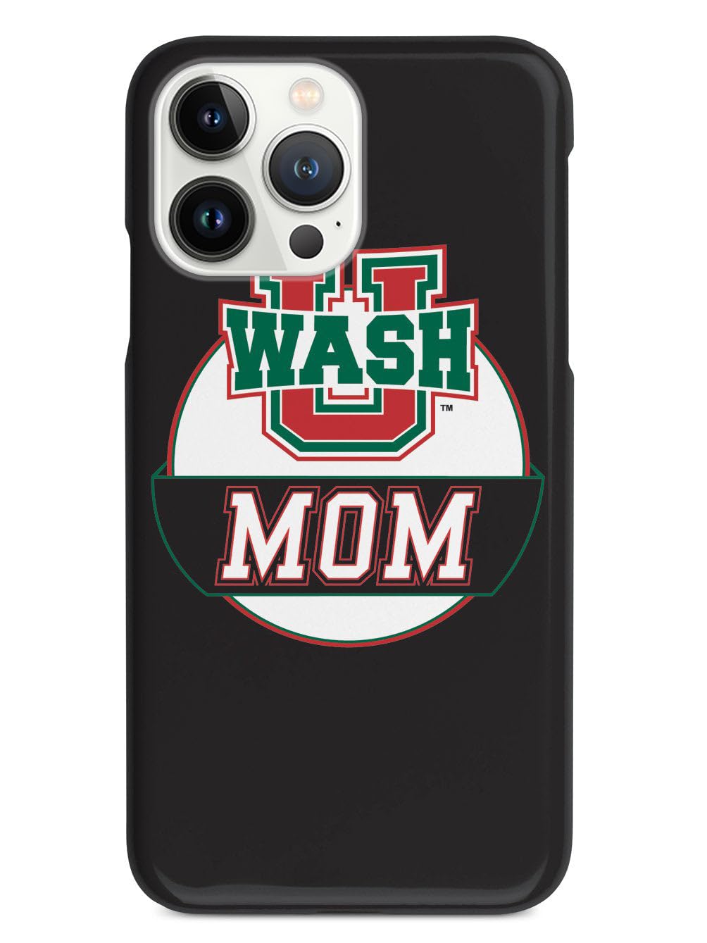 3D Textured iPhone 15 Pro Case with Rubber Bumper - Protective Phone Cover for Apple iPhone 15 Pro - Washington University St. Louis Design - Perfect Gift for College Students & Moms - Durable Protection for Everyday Use & Campus Life