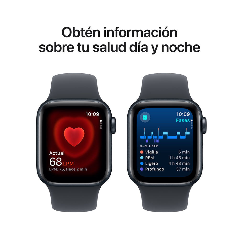 Apple Watch SE GPS 40mm Midnight Aluminum Case with Midnight Sport Band S/M - Perfect for Fitness Tracking & Everyday Wear