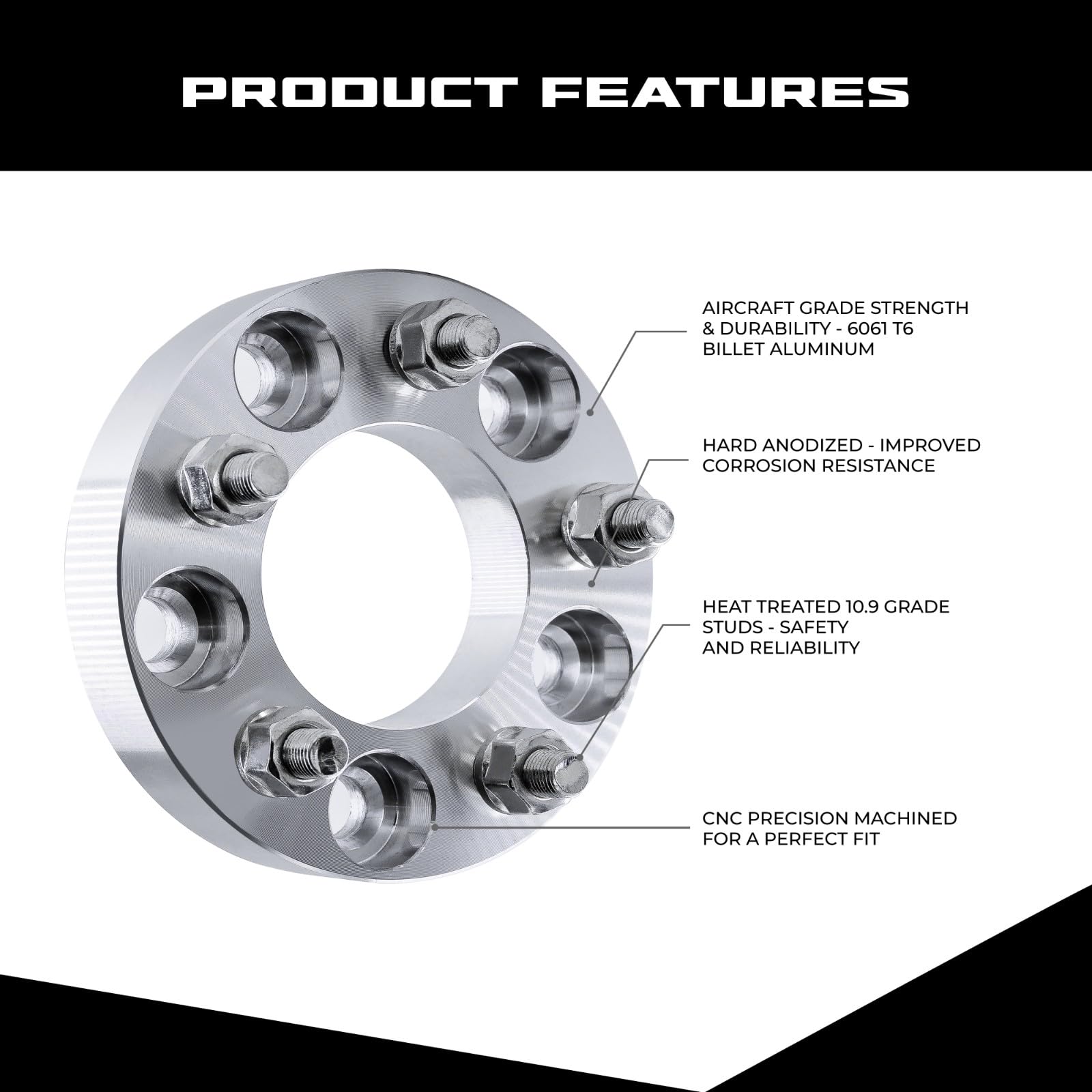 EZAccessory 4 Wheel Spacer Adapters 5x115 to 5x115 for Dodge Challenger & Charger - 20mm Thick - 14x1.5 Studs - Perfect for Enhanced Stance & Performance Upgrades