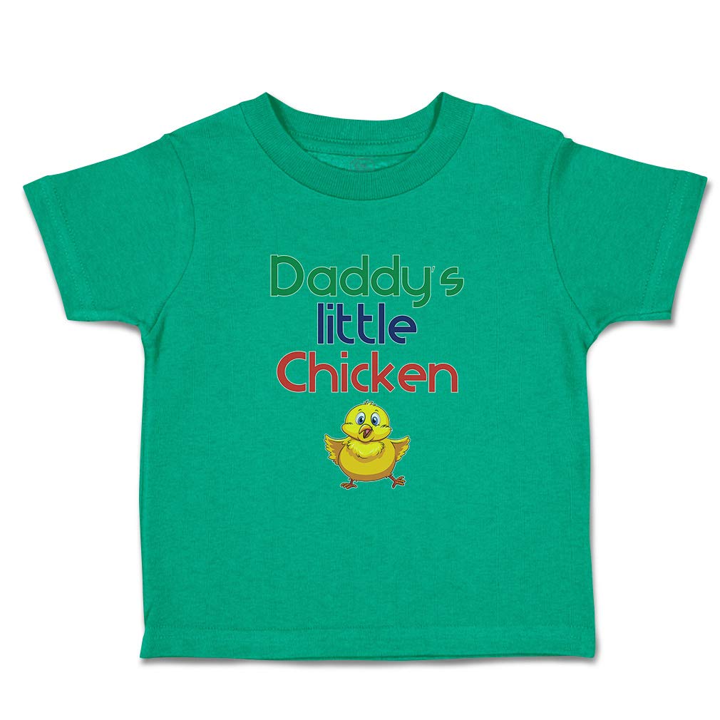 Dad's Little Chicken Toddler T-Shirt - Cute Daddy & Me Matching Outfits for Father's Day, Family Photos & Special Occasions