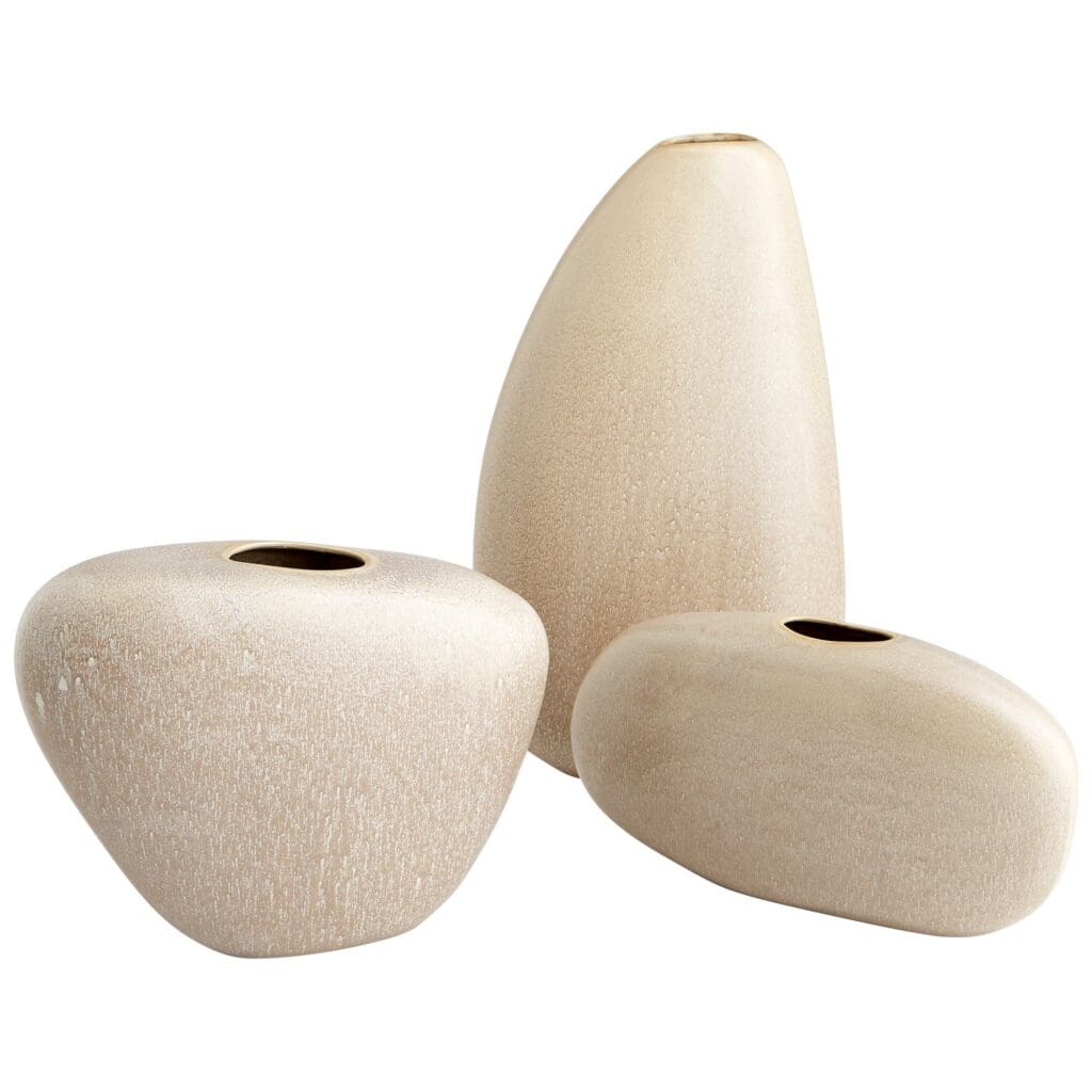 Cyan Design 10833 Pebble Vase - Olive Glaze Small Ceramic Home Decor for Living Room, Bedroom & Office | Modern Decorative Vase for Flowers, Plants & Centerpieces