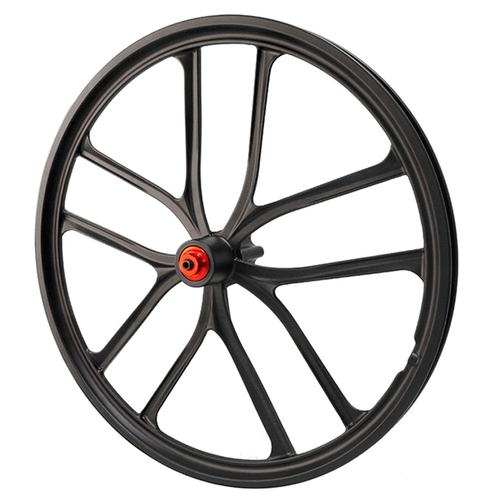 20 Inch Mountain Bike Wheelset - Lightweight Magnesium Alloy Rims with Quick Release & Disc Brake Compatible - Perfect for Trail Riding, Commuting and Off-Road Cycling
