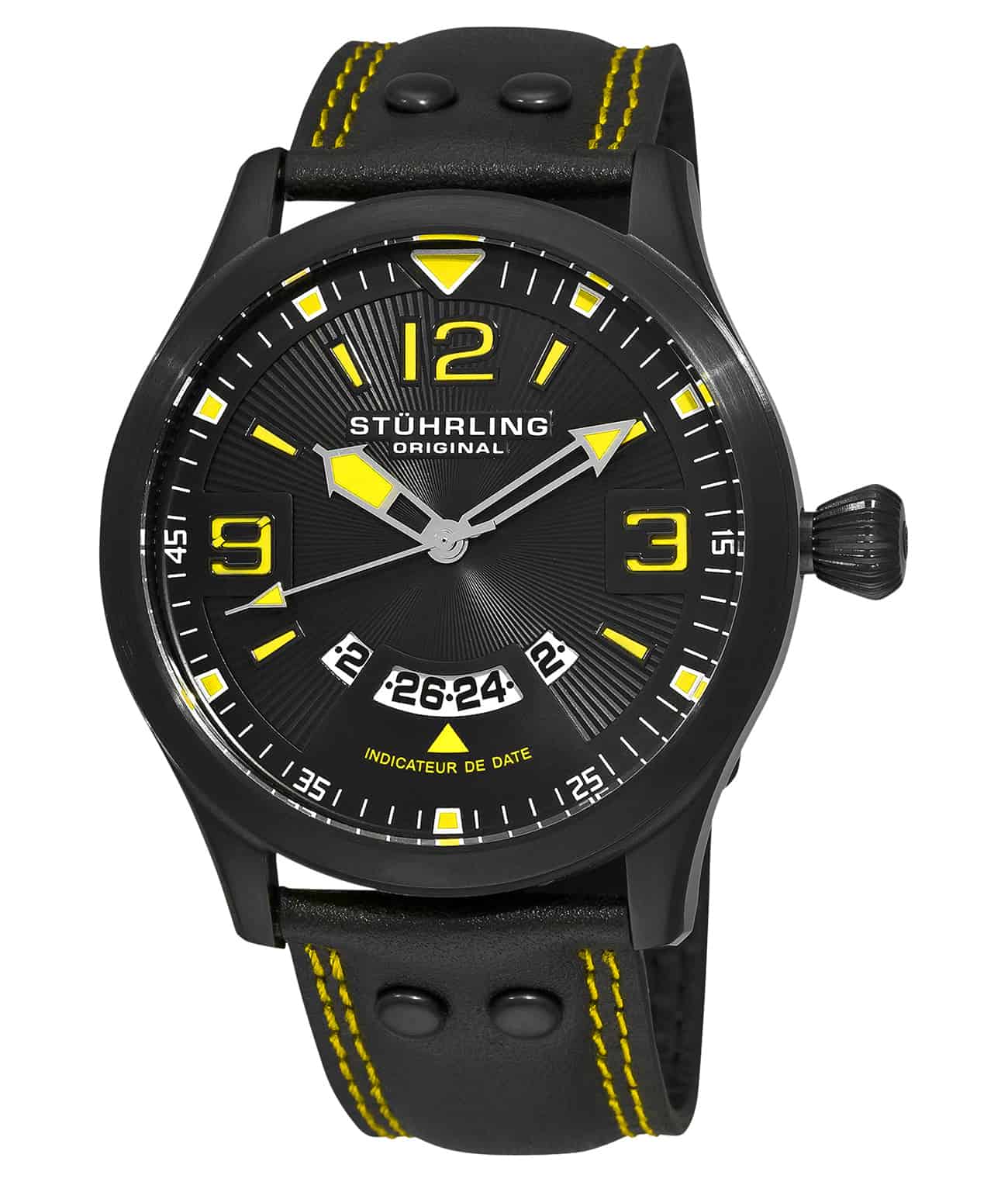 Eagle Brigade 141A Quartz 47mm Aviator Watch - Men's Military Pilot Style Chronograph with Date Display - Perfect for Aviation Enthusiasts & Outdoor Adventures