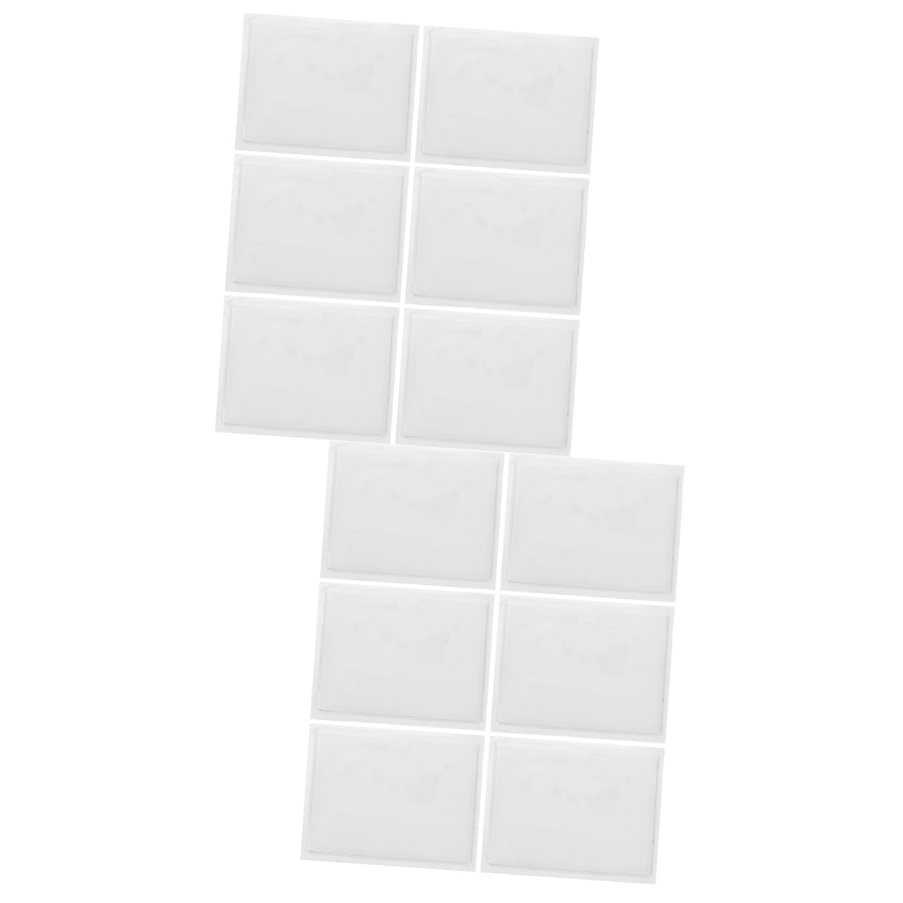 VICASKY 12-Pack Transparent Adhesive Document Holders - Windshield Card Organizer, Vinyl Placard Holder, PVC Tag Sleeves for Car, Office & Home Organization