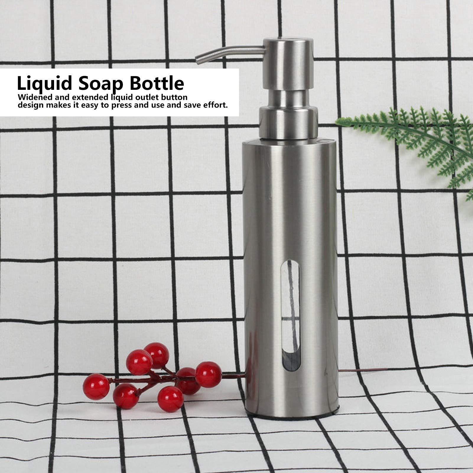 Refillable Liquid Soap Dispenser for Shower Gel & Lotion - Bathroom Hand Soap Pump Bottle with Leak-Proof Design | Perfect for Home, Spa, and Hotel Bathroom Organization