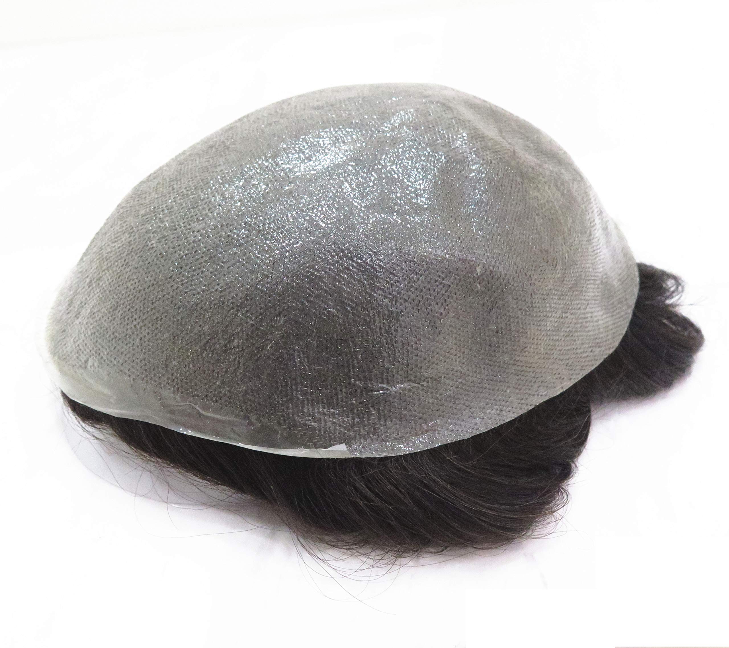 Premium Men's Human Hair Toupee - Ultra Thin Skin Hair Replacement System #310 - Natural Look for Thinning Hair & Baldness - Perfect for Daily Wear, Special Occasions & Confidence Boost
