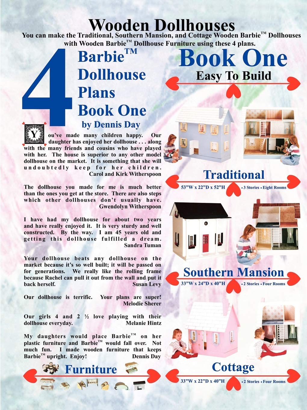 Barbie Dollhouse Plans Book One - DIY Dollhouse Building Guide for Kids & Collectors | Perfect for Birthday Gifts & Playroom Decor