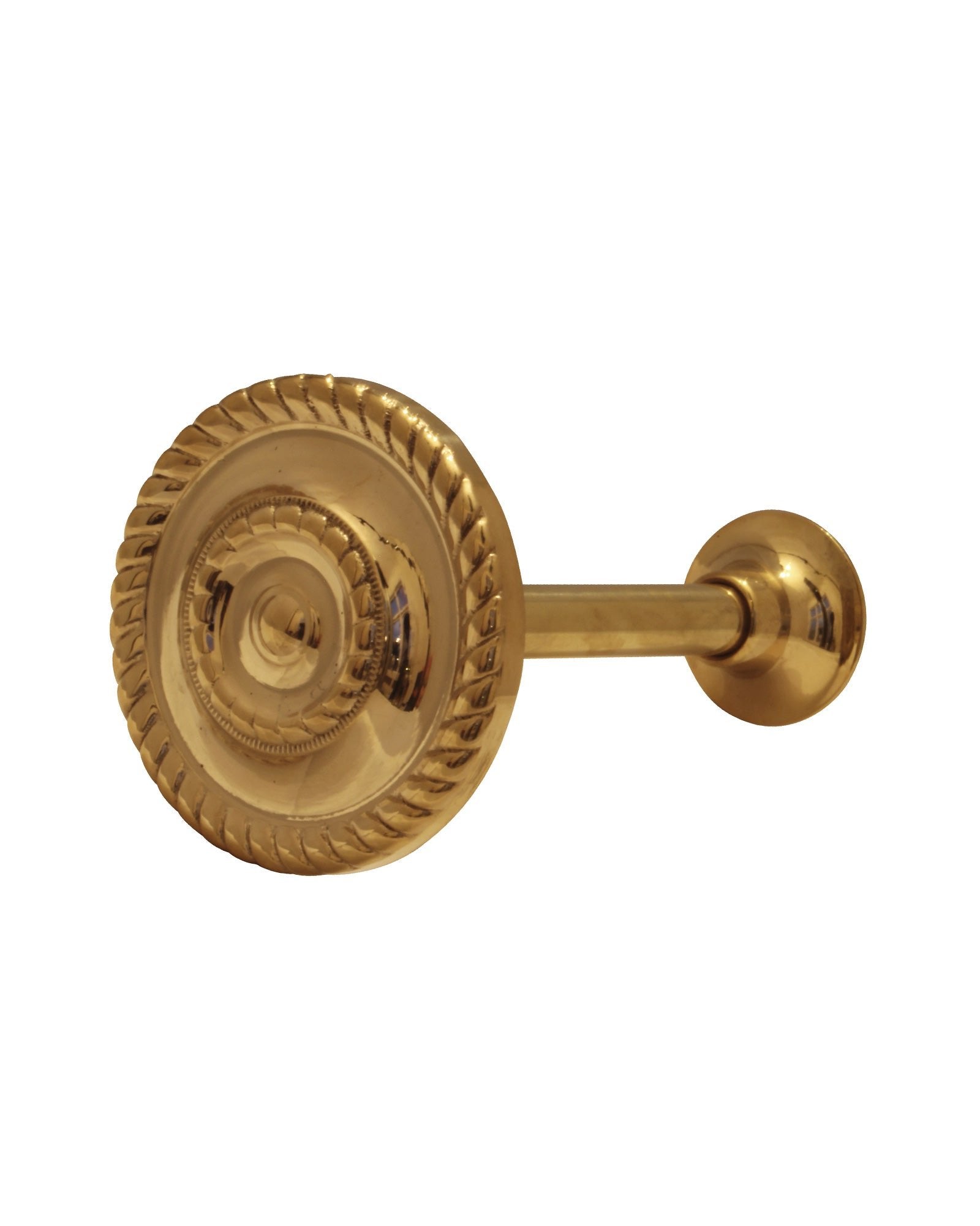 Vintage Round Brass Garden Hook - Heavy Duty Hanging Plant Hook for Outdoor Decor, Wall Hooks for Hanging Baskets, Lanterns & Bird Feeders - Perfect for Patio, Porch & Garden Decor