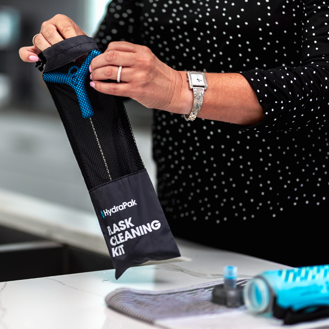 Hydrapak Flask and Flexible Water Bottle Cleaning Kit - Reusable, BPA-Free - Perfect for Hiking, Camping, and Outdoor Adventures