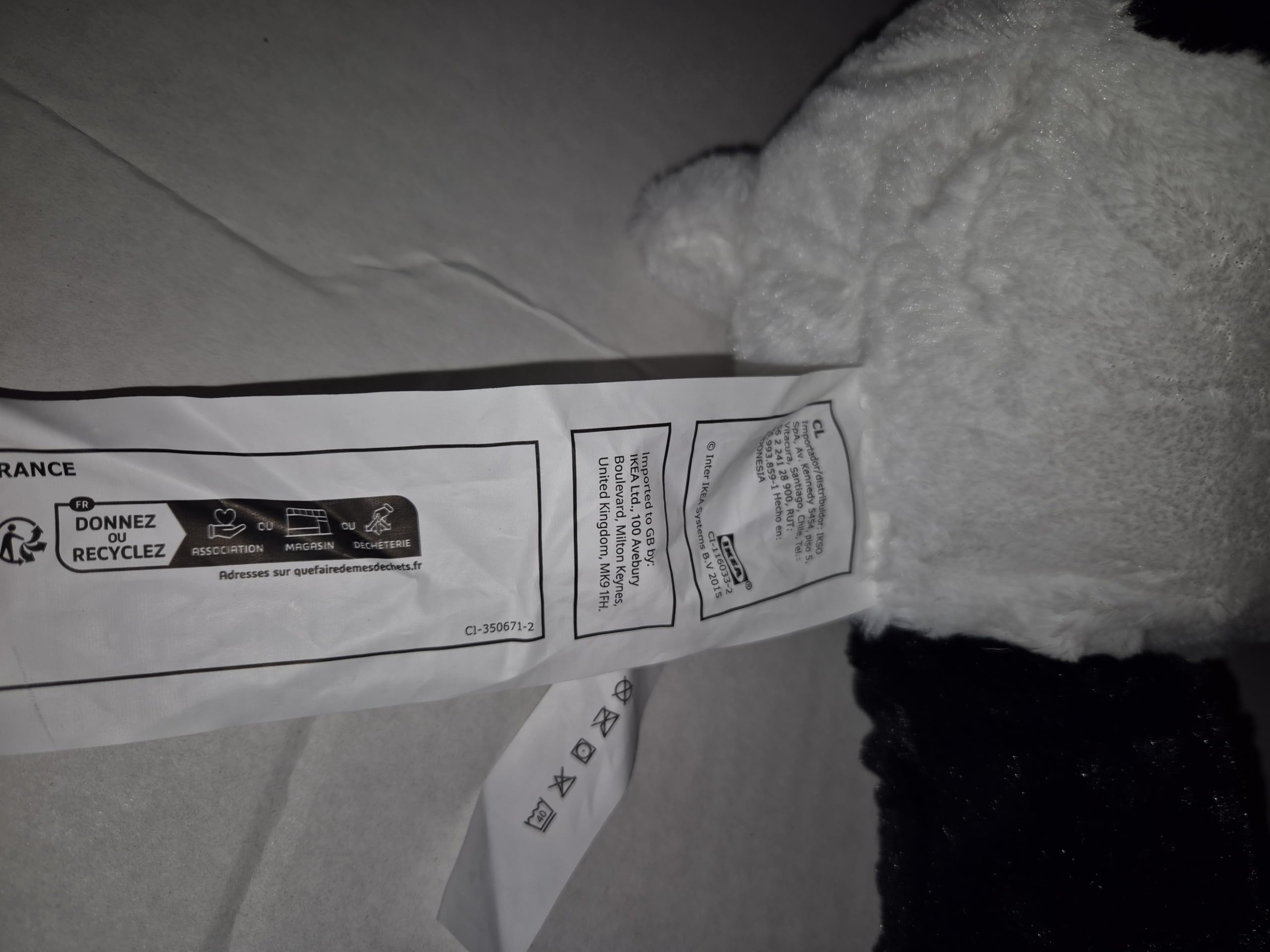 IKEA Kramig Panda Teddy Bear Stuffed Animal - Soft Plush Toy for Kids, Cuddly Panda Bear for Children's Playtime & Nursery Decor - Perfect for Bedtime Snuggles, Gift Giving & Playroom Decorations