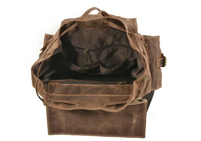 Durable Canvas Backpack for Men - Stylish & Water-Resistant Laptop Bag for Work, Travel & College - Perfect for Commuters & Students