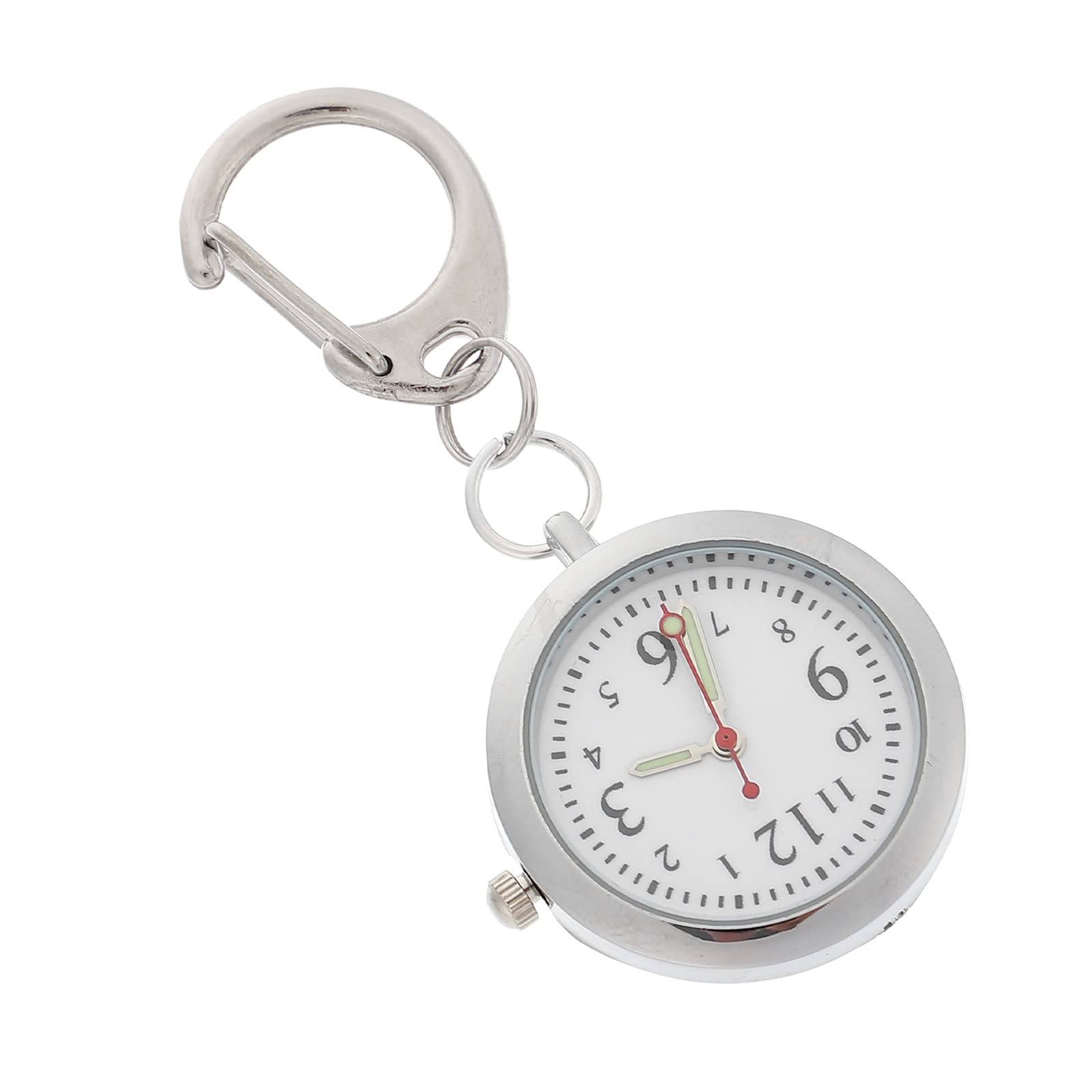 Hemobllo Night Glow Pocket Watch - Luminous Doctor's Watch with Clip, Perfect for Nighttime Medical Use & Vintage Style Accessories