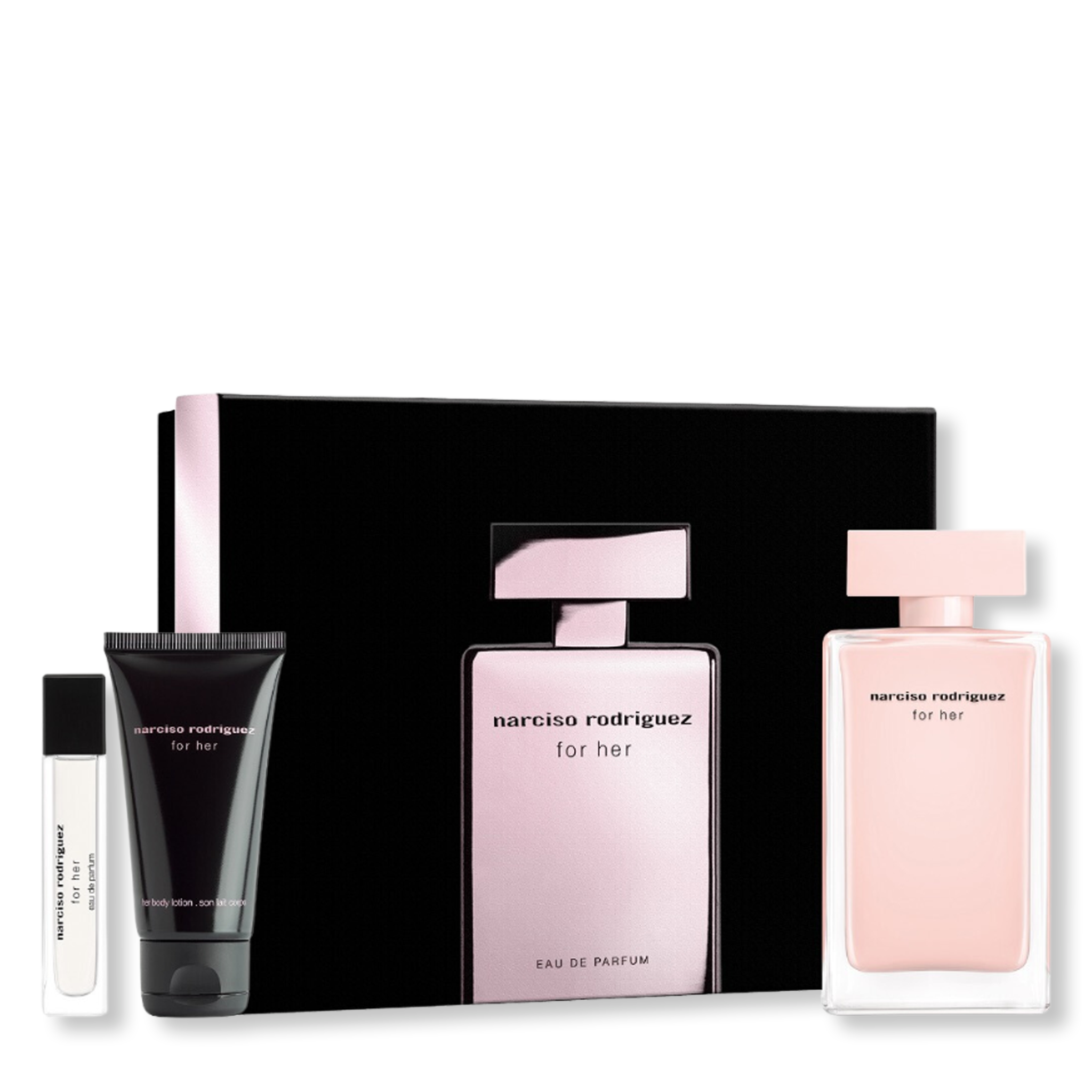Narciso Rodriguez For Her Eau de Parfum Trio Set - 3 Floral Musky Perfumes for Women, Day to Night Fragrance Gift Set | Perfect for Date Night, Office & Special Occasions