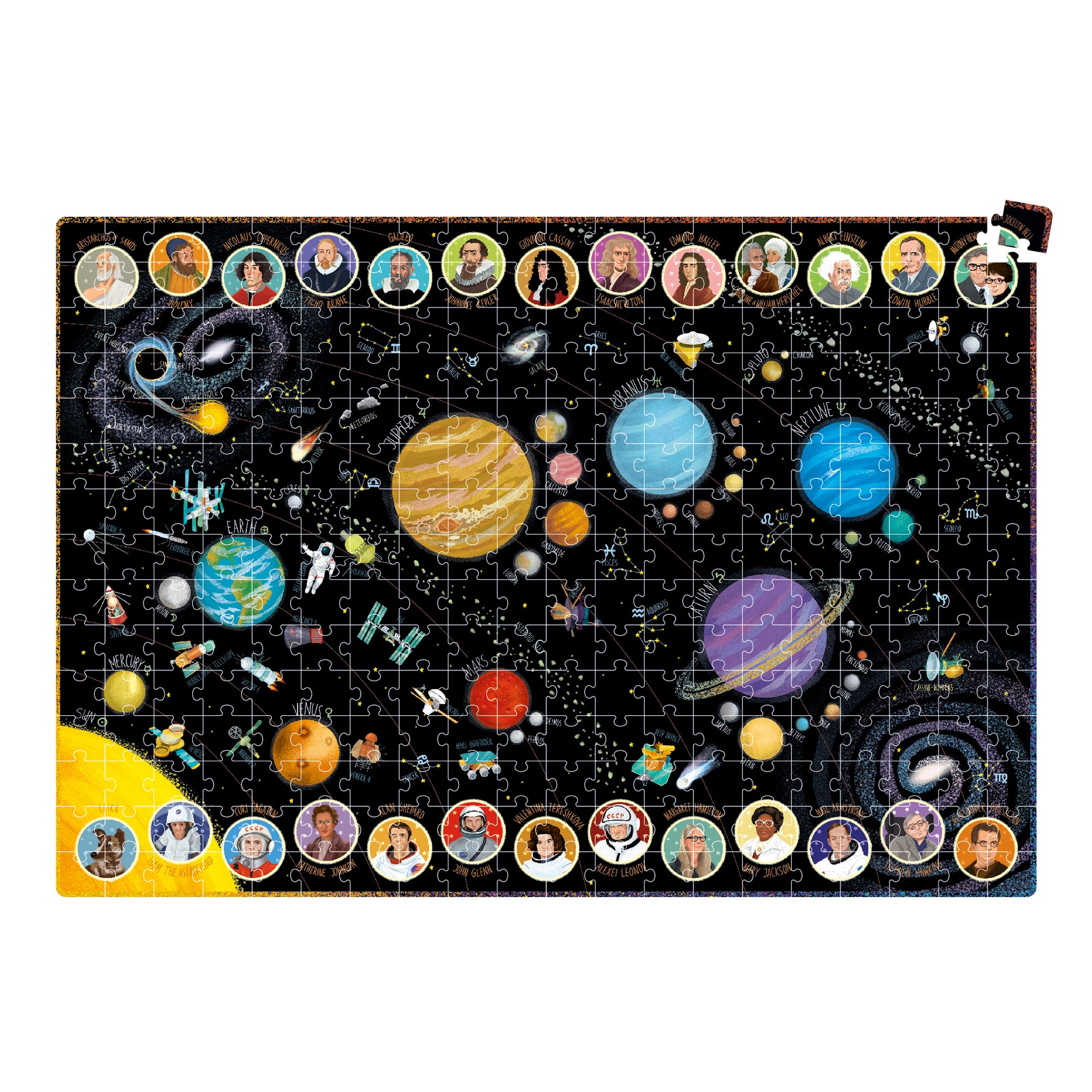 Banana Panda Suuuper Size Solar System Floor Puzzle 300 pc - Educational Space Toy for Kids, Perfect for Learning Planets & STEM Activities at Home or School