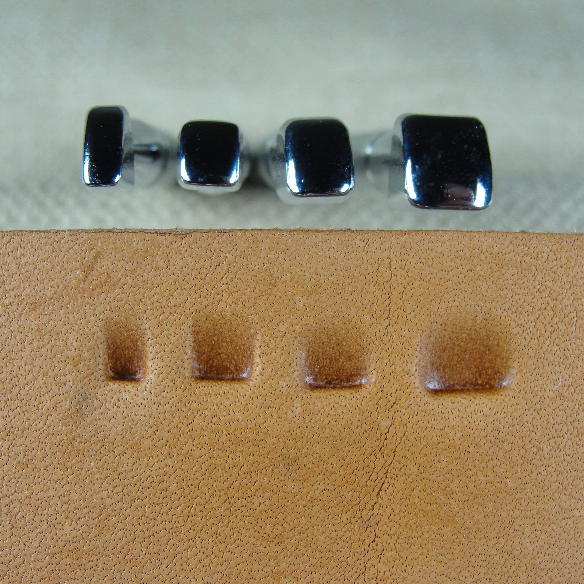 Premium Leather Beveler Stamps Set of 4 - Japanese High-Quality Leather Edge Smoothing Tools for Leathercraft, DIY Projects & Professional Leatherworking