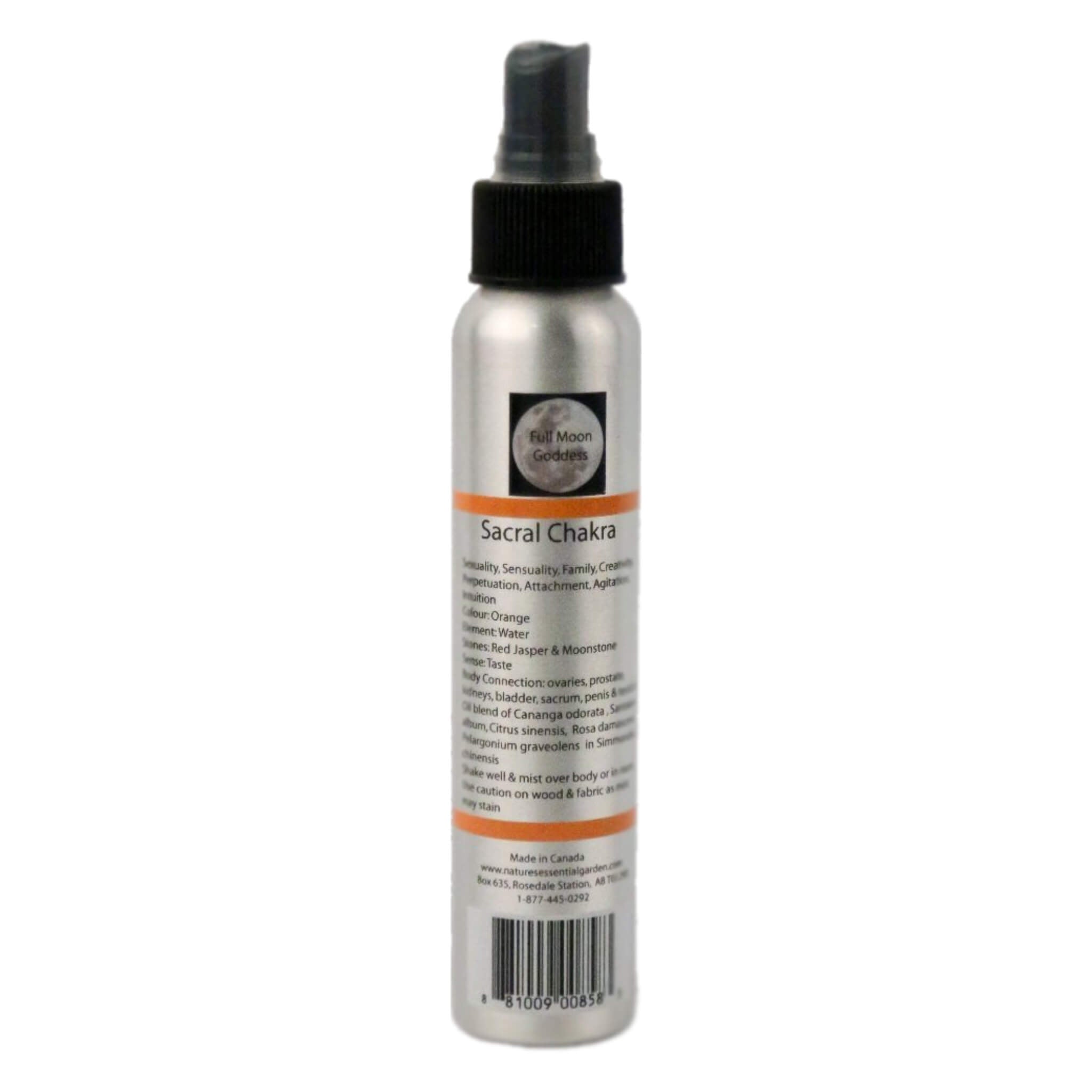 Chakra Spray - Sacral Orange Essential Oil Mist for Energy Healing & Meditation | Aromatherapy, Yoga, and Spiritual Cleansing
