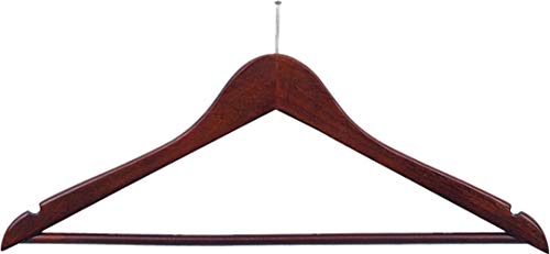 Walnut Finish With Bar and Chrome Hook