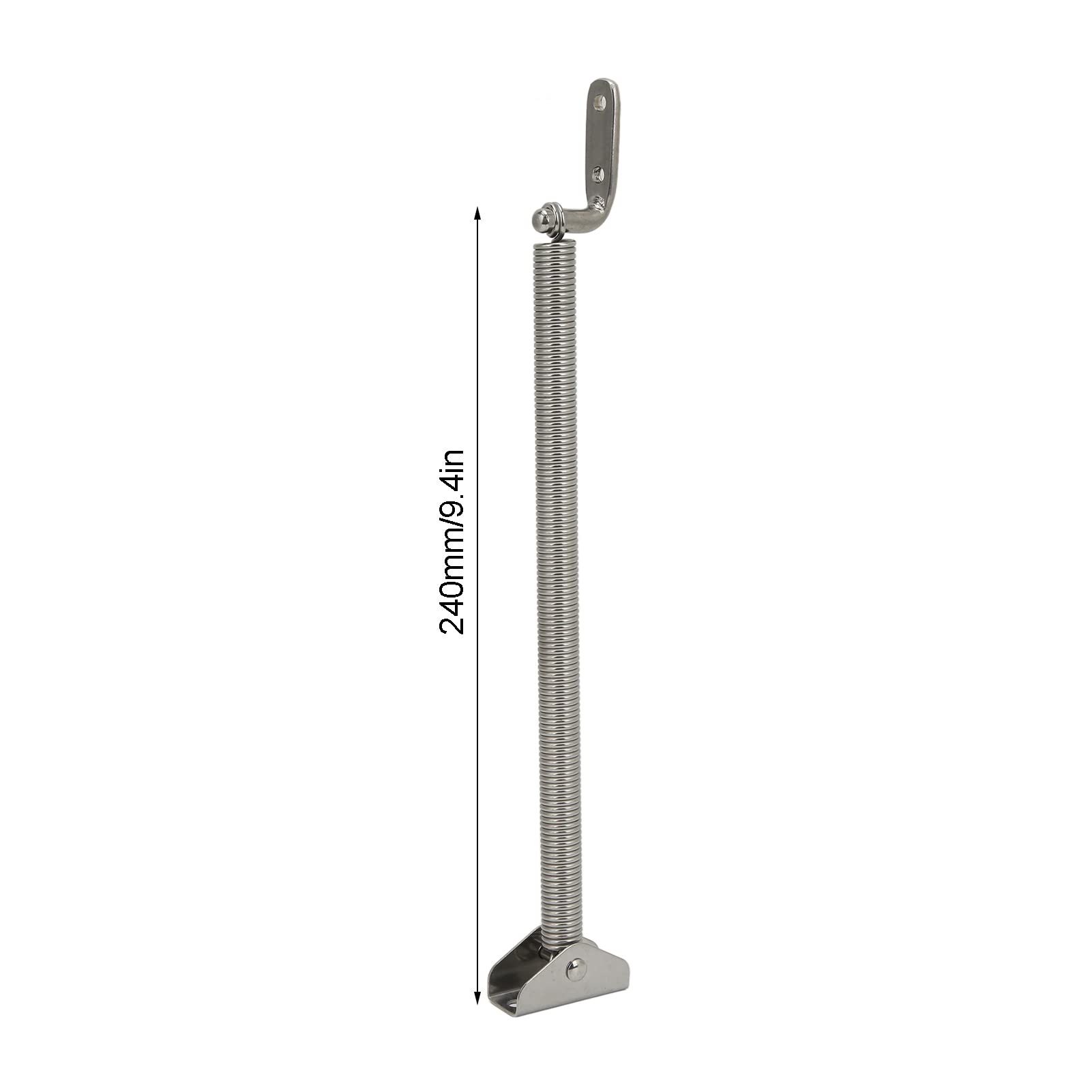 10-1/4 Inch 304 Stainless Steel Heavy Duty Marine Spring Hatch Holder - Boat Hatch Lid Support Spring Accessory for Yacht, Ship & Marine Applications (2913S) | Perfect for Deck Hatches, Cabin Doors & Storage Compartments