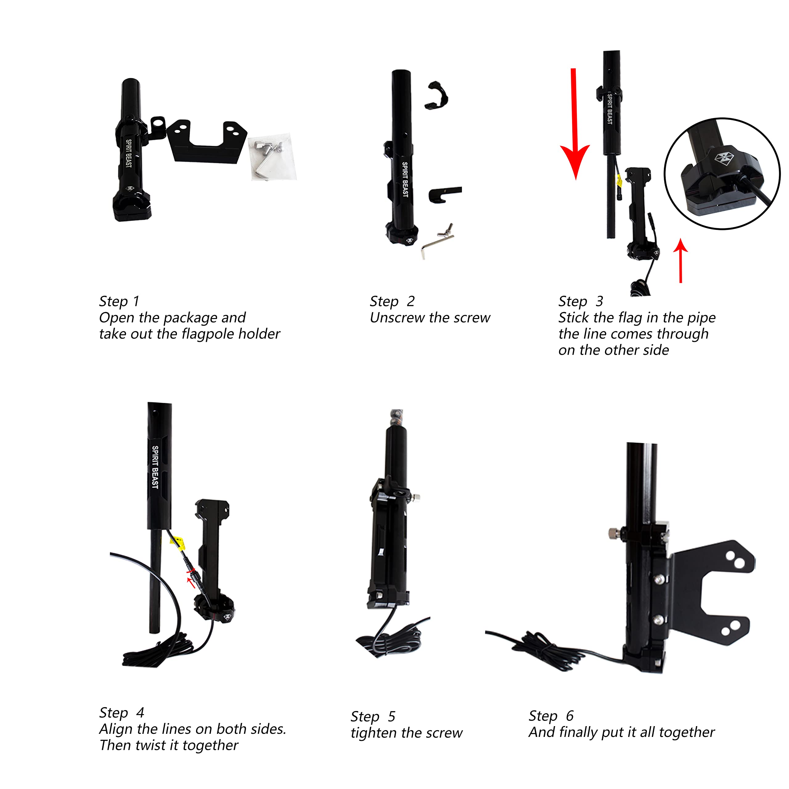 LED Whip Lights for Trucks with Remote Control - 366 Color Modes & 9 Brightness Levels - Compatible with 2015-2020 Ford F150 - Includes Flag Pole Holder (47in, With Flag) - Perfect for Off-Roading, Camping & Truck Shows