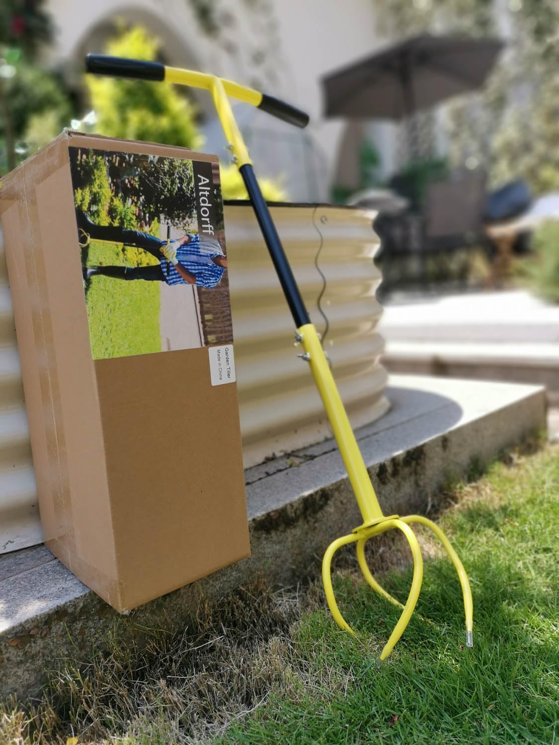 Manual Twist Tiller for Gardening - Steel Garden Claw Hand Cultivator, Lawn Aerator & Soil Loosener for Garden Beds, Plant Boxes & Raised Beds | Perfect for Weeding, Aeration & Soil Preparation